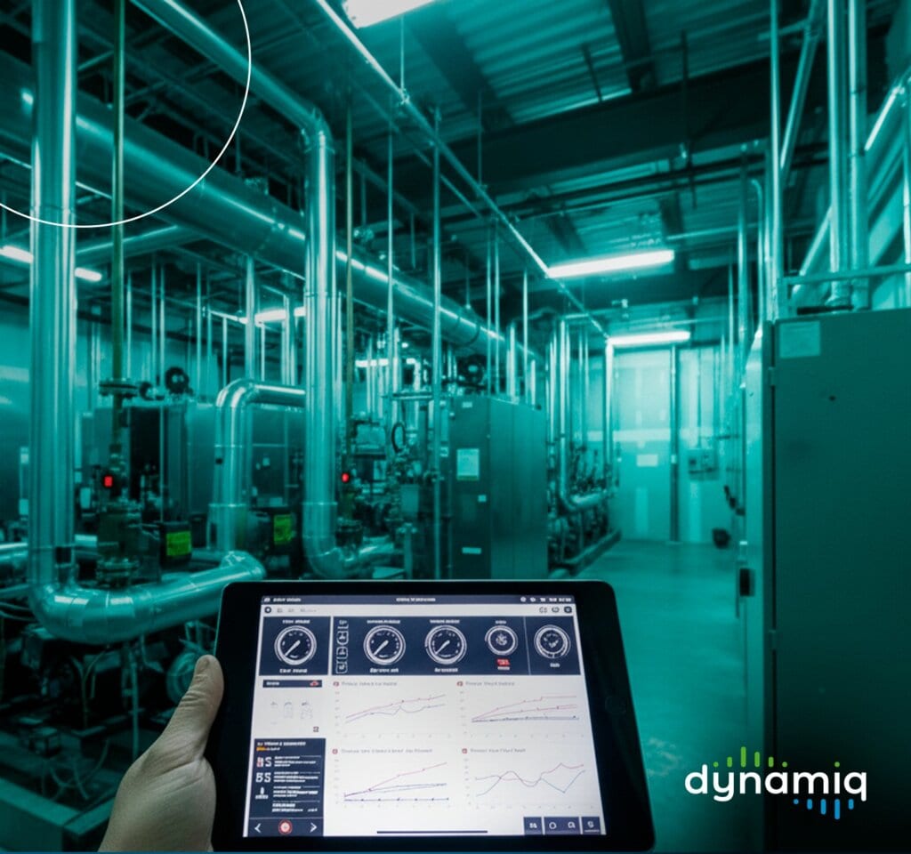 Real-time monitoring screen used to automate commercial refrigeration
